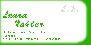 laura mahler business card